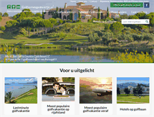 Tablet Screenshot of golfarrangementje.nl